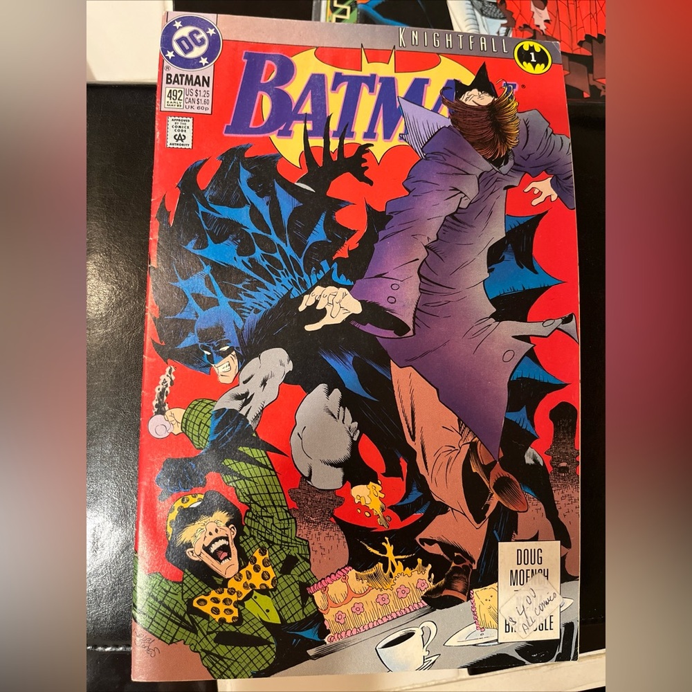 BATMAN #492 PLATINUM VARIANT 1993 DC Comics KNIGHTFALL Bane